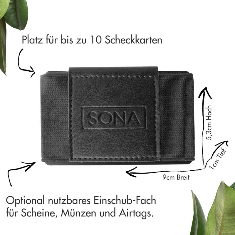 SONA Wallet - Slim Wallet - Flat Card Case -