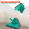 JEHONN Wall Cleaner Mop with Long Handle 82 Inches, 3-in-1