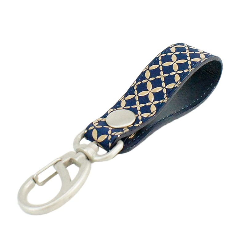 Indenya 4701-14-179 Belt Strap, Key Chain B, Deer Leather, Navy
