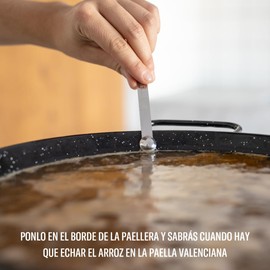 EL PAELLER - Paella-Messgerät - Edelstahl mit integriertem Magnet