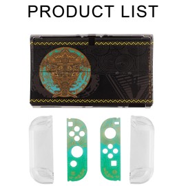BOXOB Schutzhülle für Switch OLED, Konsolengehäuse und Griffabdeckungen für Switch & Joycon Controller Gehäuse Schutzhülle für Tears of Kingdom, Zelda Switch