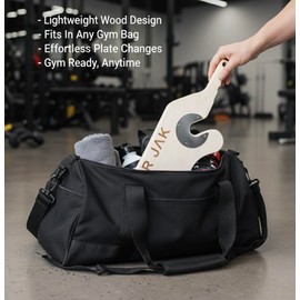 Bar Jak - The Original Deadlift Bar Jack, Deadlift Jack, Barbell Jack, Mini Jack, Compatible with All Olympic Weight Plates and Barbell Plates, Use on Deadlift Platform, Weightlifting Accessories