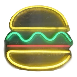 Radox Anuncio Luminoso Neon Hamburguesa
