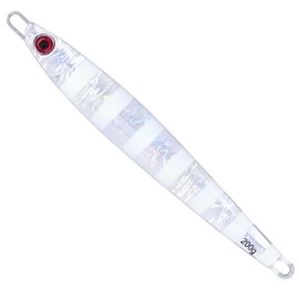 A ZON 5.3 oz (150 g) 5.9 inches (150 g) Metal Jig, Asymmetric, Slightly More Than Front, No Hooks, Bulk (5.3 oz (150 g), Zebra Glow)