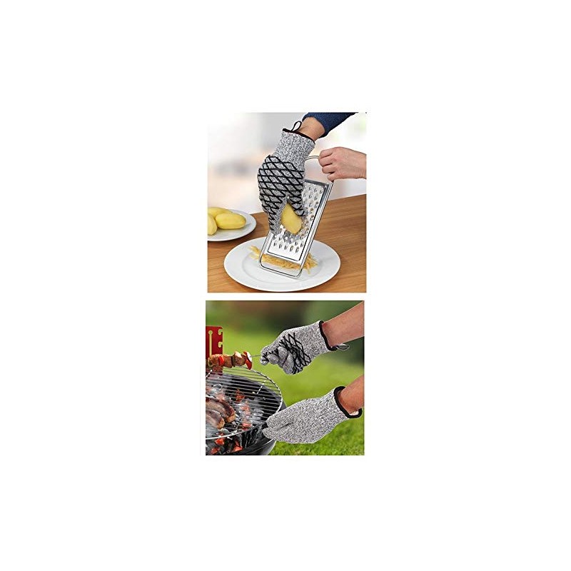 Maximex Mens Size Heat & Cut Protection Gloves - Black