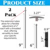 Acshio 2 Pack RV Waste Valve Handle Replacement, Universal Fit