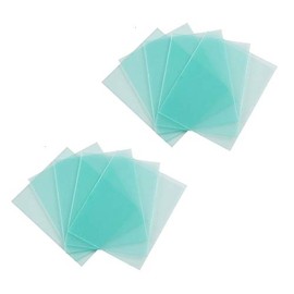 10-Pack Welding Protective Lens Replacement 3.5 X 3.75 inch (90mm x 95mm) Transparent Cover Lens Cover