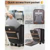 Joyway Carry on Luggage Airline Approved with Front Pocket, Hardside