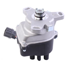 EVERESTWAY Ignition Distributor 9 Pins Compatible for 1996 1997 Honda Civic/Del Sol 1.6L /1997 Acura EL 1.6L Black Cap and Rotor kit Replacement 30100-P2E-A01 TD-80U