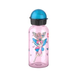 Emsa N30515 Kids Tritan Drinking Bottle, Capacity: 0.4 Litres, 100% Safe/Practical/Hygienic/Leak-Proof, Clever Drinking Cap, Design: Fairy