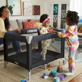 C@sco Portable Baby Play Yard With Carry Bag Kids Funsport Compact Crib Black Noir Dot