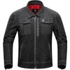 BORLENI Motorcycle Jacket Men's Motorcycle Denim Jacket with Protectors Breathable