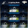 SZPOWER 6000LM Solar Lights Outdoor, 6 Heads Solar Flood Lights