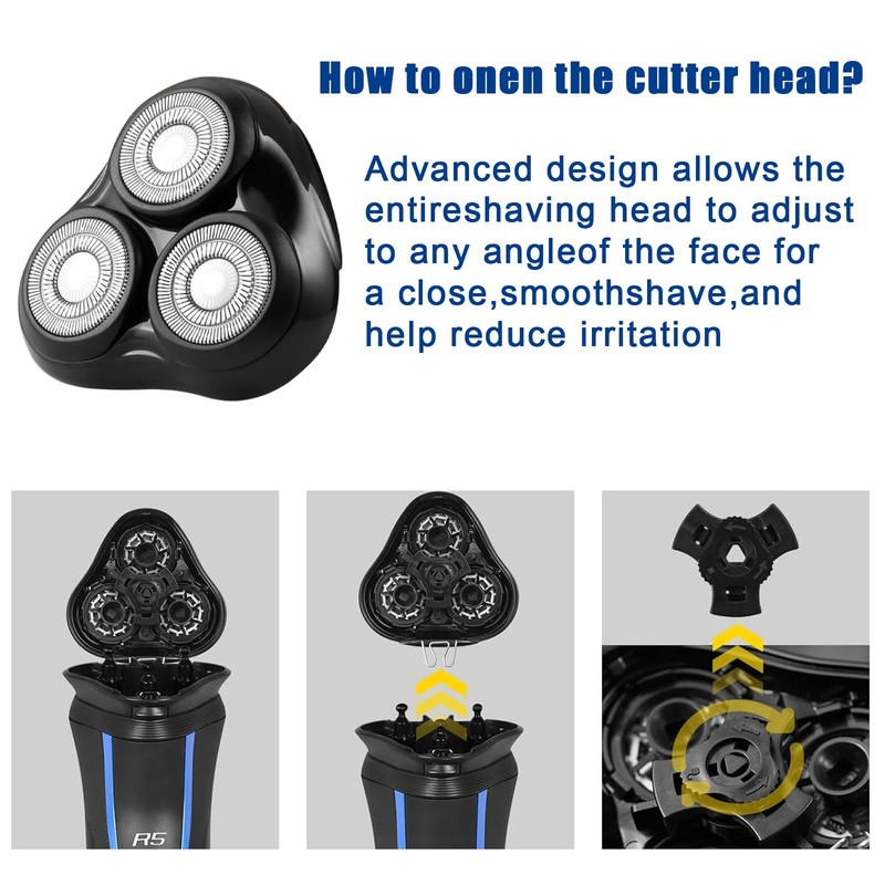 Rotary Replacement Shaver Head,Compatible with Remington Shaver Series,forR3,R4,R5,R6,R7,R8,SP-3141 and SP-5161