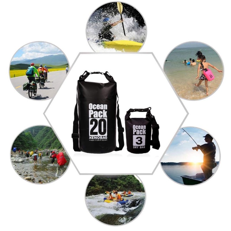 Xenobag Waterproof Bag 3 Litres Or 20 Litres/Dry Bag, Small/Ocean