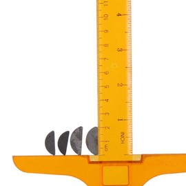 80 Pcs Wood Rough Key Assortment Set, 8 Size Steel Wood Rough Key Kit Semicircle Key Crank Shaft for Fastener Machinery Industry