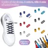 CODIRATO 6 Pairs of Elastic Shoelaces, Colourful Shoelaces with Quick