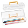 Vowcarol Paint Brush Case Portable, Long Paint Brush Storage Box,