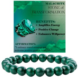 Bivei Pearl Bracelet for Women 8 mm Semi Precious Natural Stone Stretch Elastic Jewellery Yoga Gifts, Stone, No gemstone