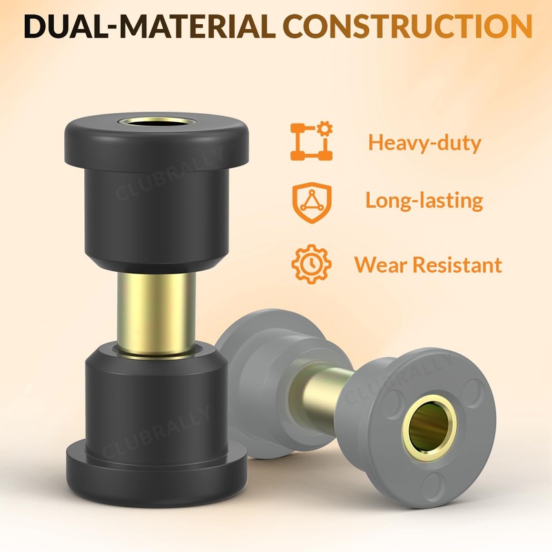 CLUBRALLY Club Car Golf Cart Front Leaf Springs with Bushing