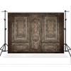 Kate 8×8ft Dark Wood Backdrop Retro Wooden Door Photo Backdrop