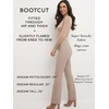 REKUCCI Womens Ease into Comfort Stretchy Business Casual Bootcut Pull-On