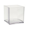 OASIS® clear acrylic cube vase (15cm) by Smithers Oasis