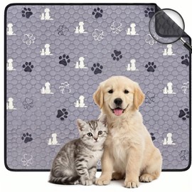 Tapete Entrenador para Perro, Almohadillas Lavables, 50x70cm | 4 capas súper absorbentes, a prueba de fugas y base antideslizante. Lavable a máquina. 