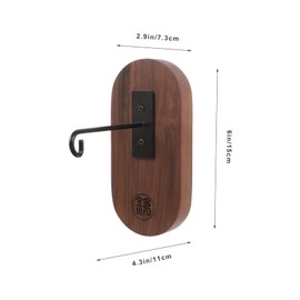 BIUDECO Metal Hook Wooden Wind Chime Bracket Wall Mount Easy Installation for Home Decor