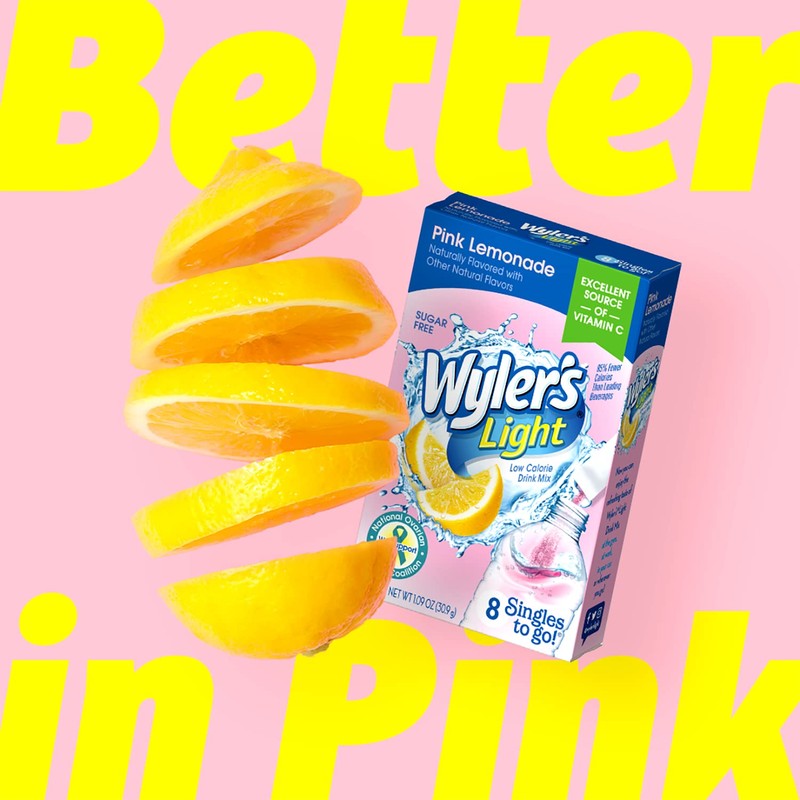 Wyler's Light Singles To Go Powder Packets, Water Drink Mix,