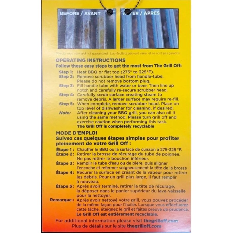 THE GRILL OFF - BBQ GRILL AND FLAT TOP SCRUBBER,