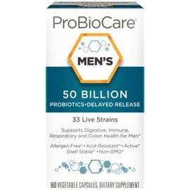 Probiotic for Men - 50 Billion CFUs - Supports Digestive Health (60 Vegetable Capsules)