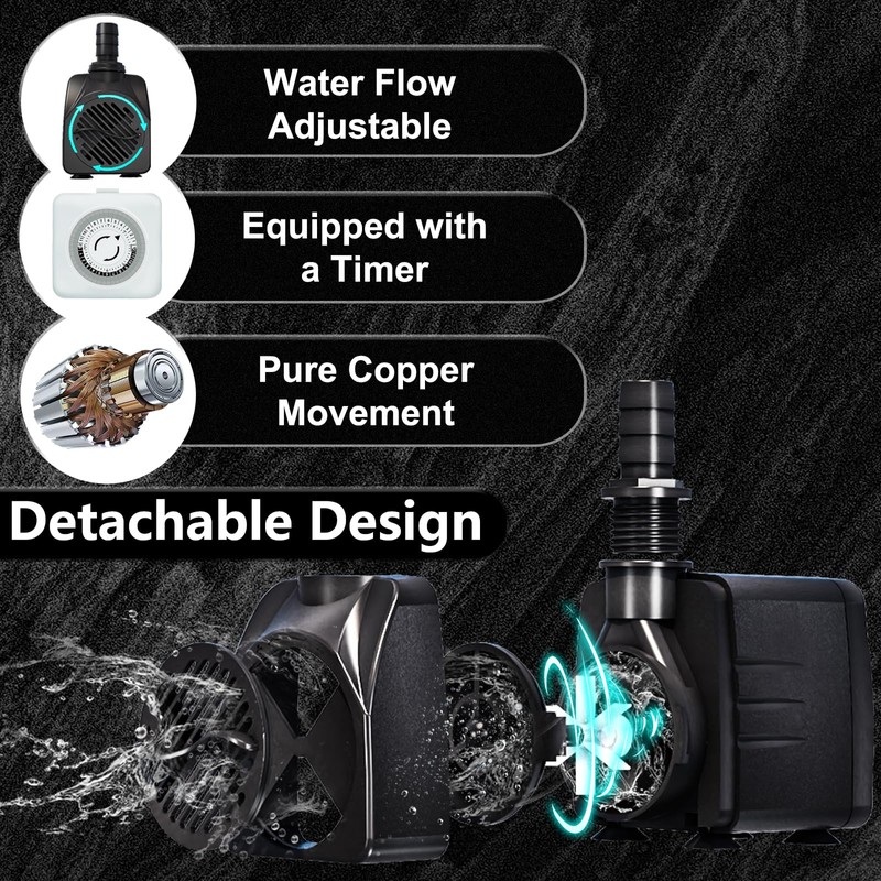 aquarium pump with timer