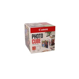 Canon Photo Cube Creative Pack, Pink - PP-201 Glossy II Photo Paper 5 x 5 Inches (40 Sheets) + Photo Frame - Compatible with Canon PIXMA Printers