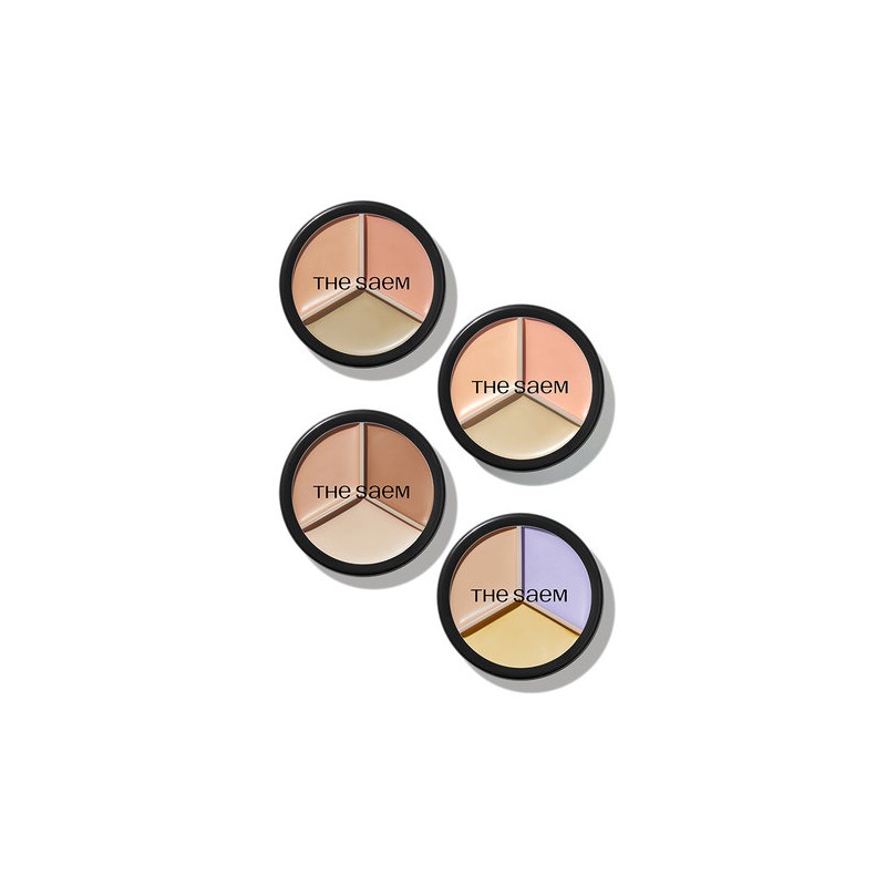 The Saem Cover Perfection Triple Pot Concealer 7 Colors