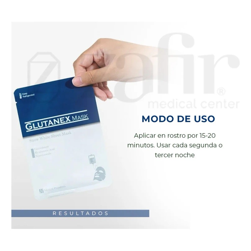 Glutanex Mask 15 Mascarillas Aclarante Y Antioxidante