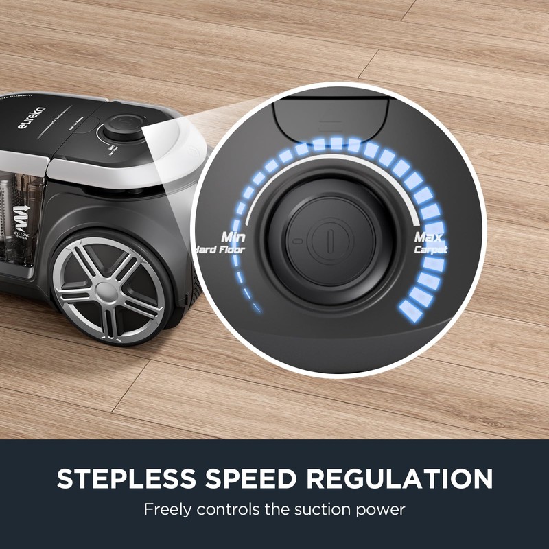 Eureka Bagless Canister Vacuum Cleaner, Lightweight Vac for Carpets and