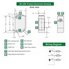 BG-38N Photoelectric Sensors,Background Suppression Diffuse Photoelectric Sensor,Sensing Distance 5-350mm,10–30VDC,NPN Output,Detection