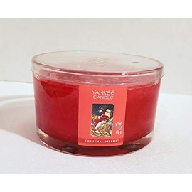 Yankee Candle New 3 Wick Christmas Dreams 17oz Jar Dish Candle