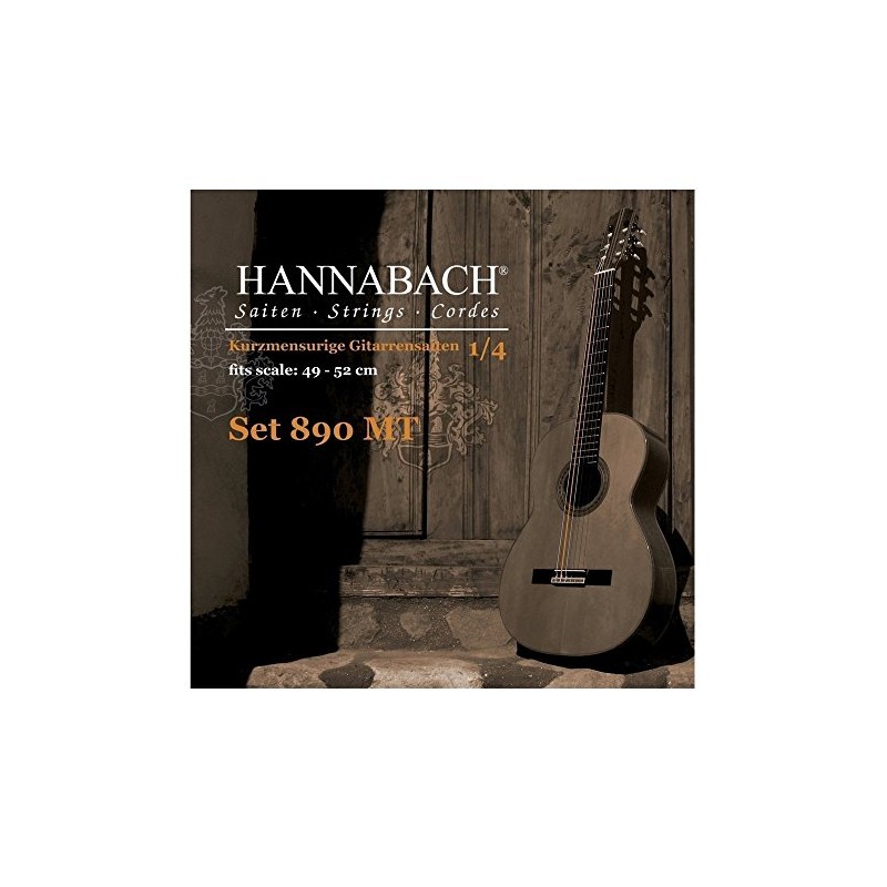 Hannabach Classical Guitar Strings Series 890 MT for 1/4 Children's