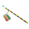 SDM 12 x Rainbow Pencils WIth Erasers & 5 Mini