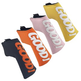 Golf Headcover Putter Cover Pin Mallet Fit Cameron Spider Putter Odyssey GOOD! (Yellow, Pin Type)