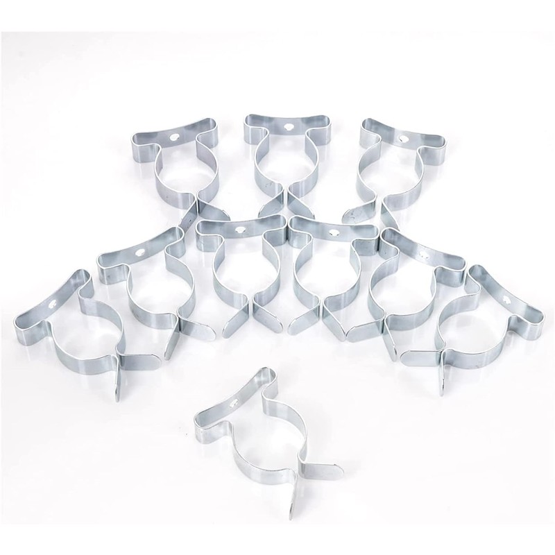 Pack of 10 Tool Spring Terry Clips 13mm Garage/Shed Storage