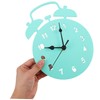 SUPVOX Wooden Alarm Clock for Nordic Style Decorative Wall Clock