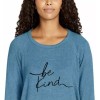Buffalo David Bitton Blue Be Kind Comfy Long Sleeve Top