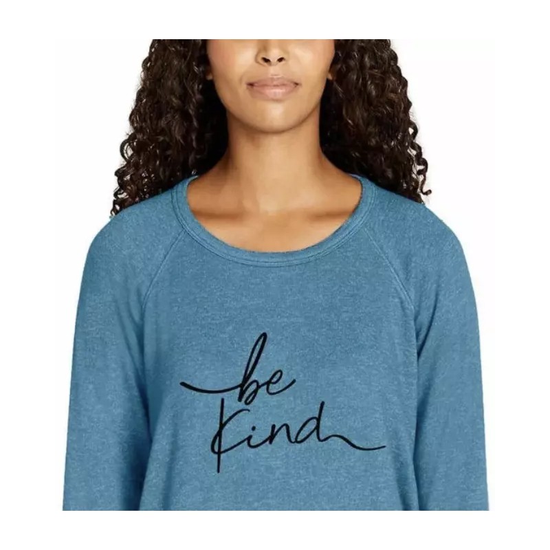 Buffalo David Bitton Blue Be Kind Comfy Long Sleeve Top