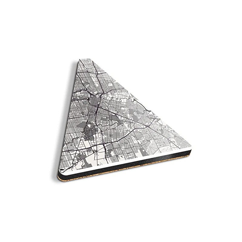 1 x Triangle Coaster - Houston Urban Street Map USA