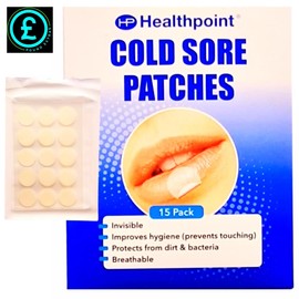 Healthpoint Cold Sore Patches, 2 Packs of 15 Invisible Patches - Bundled by Smart Cutie