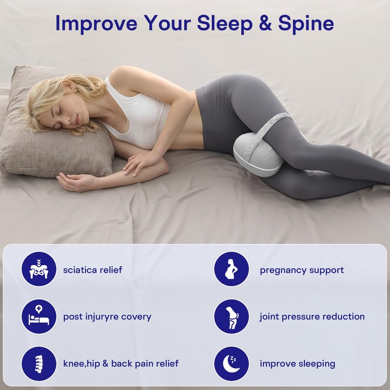 Leg & Knee Pillow for Side Sleepers - Smooth Spine