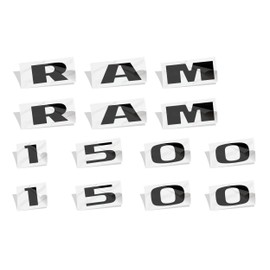 Reflective Concepts Door Emblem Overlay Decals - Fits: 2011-2012 Ram 1500 - (Color: Gloss Black)